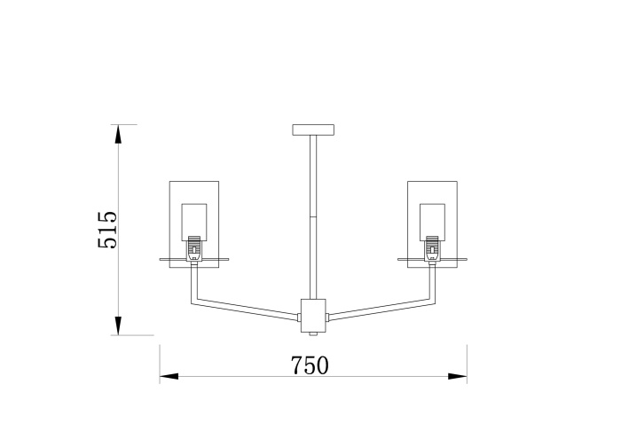 Люстра на штанге Freya Felicity FR5206PL-06FG