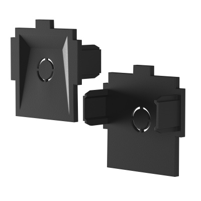 Комплект заглушек к встраиваемому шинопроводу Radity 2шт Maytoni TRA084EC-12B