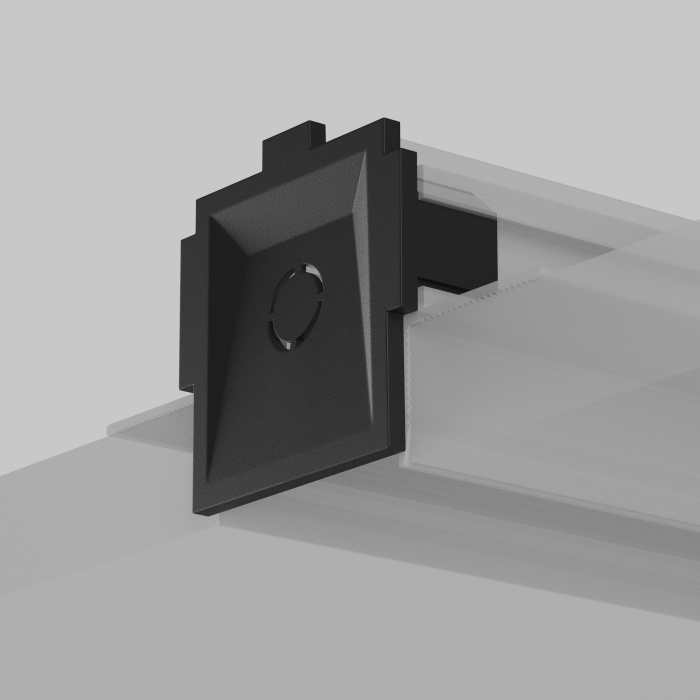 Комплект заглушек к встраиваемому шинопроводу Radity 2шт Maytoni TRA084EC-12B