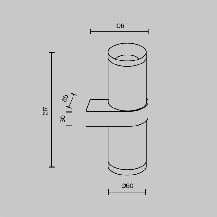 Настенный светильник Maytoni Focus Design C069WL-02MG