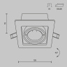 Встраиваемый светильник Maytoni Metal Modern DL008-2-01-B