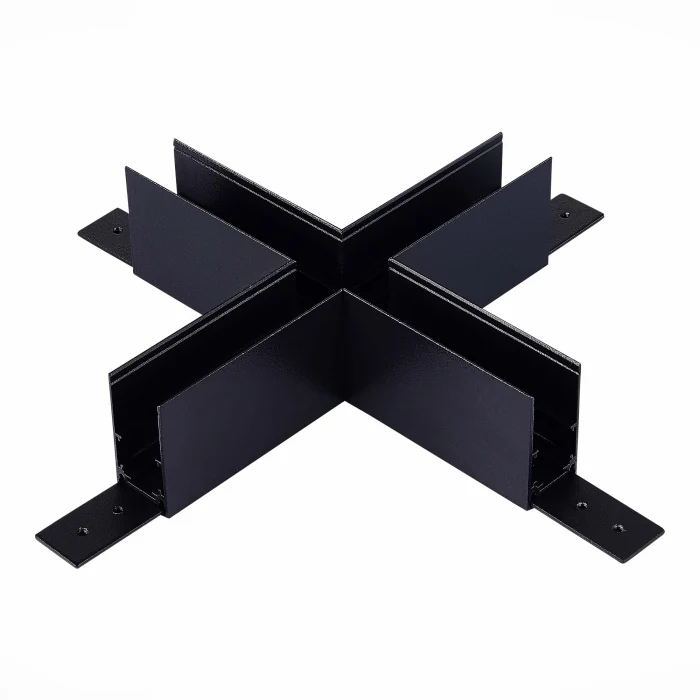 Коннектор X-образный для подвесного / накладного магнитного шинопровода ST-Luce Черный ST007.489.00