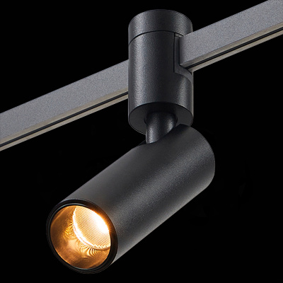 Магнитный трековый светильник FARM Черный LED 1*5W 3000K 341Lm Ra90 60 IP20 D35xH100 24 ST811.406.05