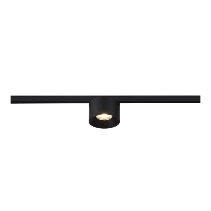 Магнитный трековый светильник Черный LED 1*5W 3000K 350Lm Ra>90 36° IP20 D60xH37 24V ST669.436.05