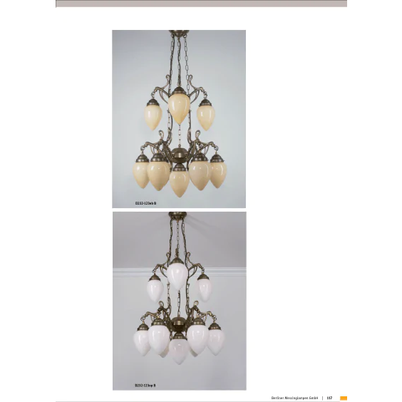 Подвесная люстра Berliner Messinglampen D232-123opB