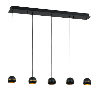 Подвесной светильник Delight Collection MD21001034 MD21001034-5B black/gold