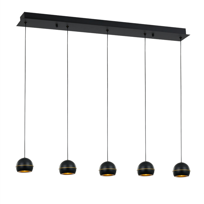 Подвесной светильник Delight Collection MD21001034 MD21001034-5B black/gold