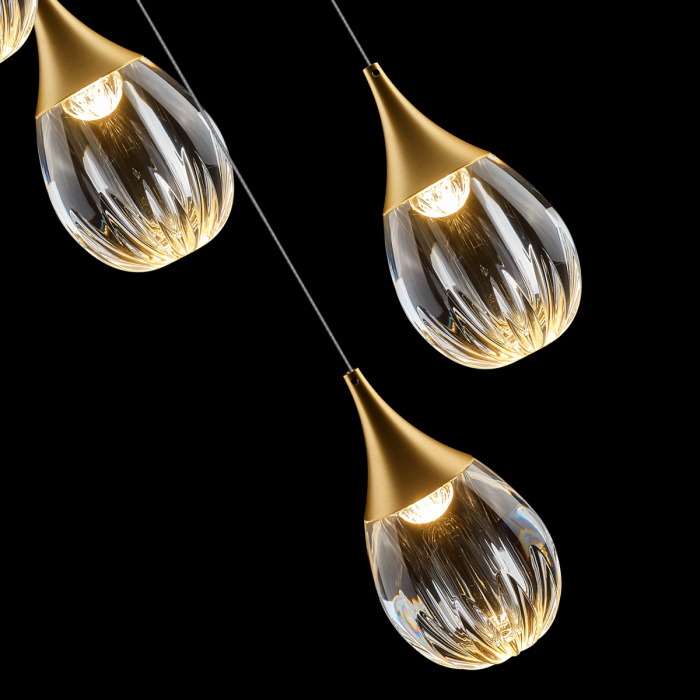 Подвесной светильник Delight Collection Stilla MD24001004-5A gold/clear