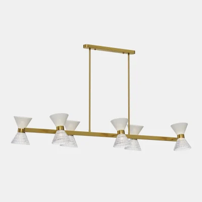 Светильник подвесной ST-Luce латунь/прозрачный, белый, латунь G9 LED 12*5W SL2004.313.12