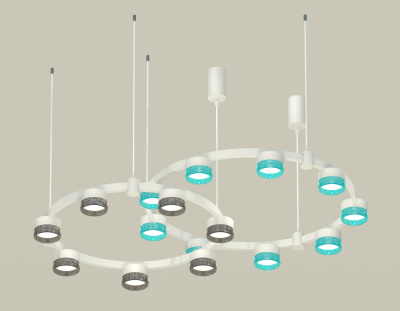 Комплект подвесного светильника Techno Ring с композитным хрусталем Ambrella light XR92081300