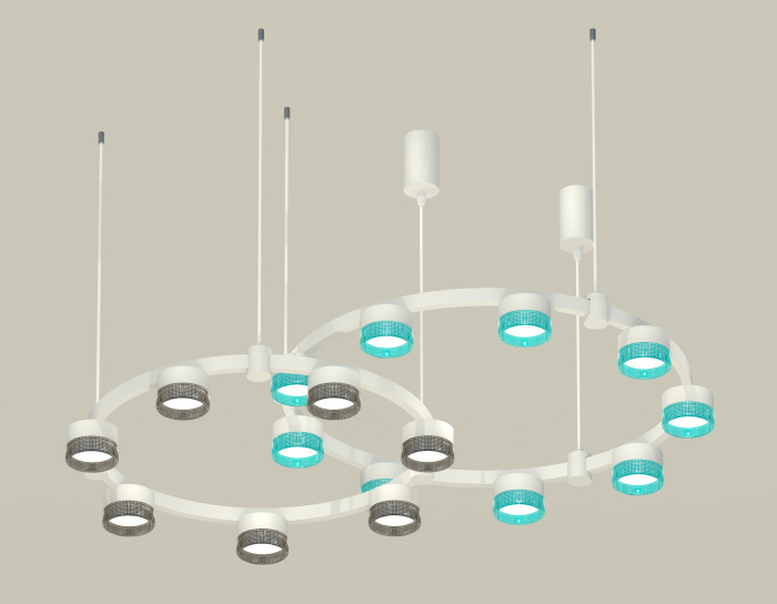 Комплект подвесного светильника Techno Ring с композитным хрусталем Ambrella light XR92081300