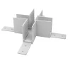 Соединитель Х-образный Lightstar Teta 505286-ALU