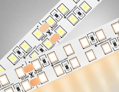 Светодиодная лента двухрядная Ambrella Light GS3701 2835 240Led /24W m/ 24V IP20 3000K 5m Ambrella light GS3701