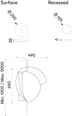 Подвесной светильник Leds C4 VOILES I