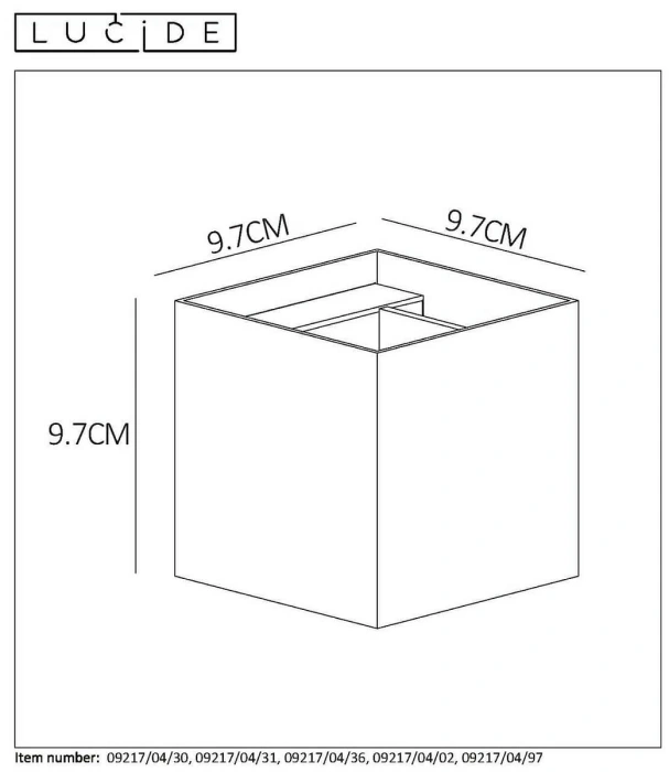 Настенный светильник Lucide XIO 09217/04/97