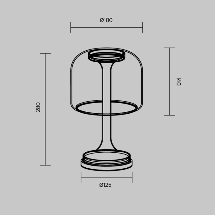 Настольная лампа Maytoni MOD286TL-L8G3K