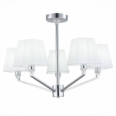 Люстра подвесная Хром/Белый E14 5* SLE107602-05