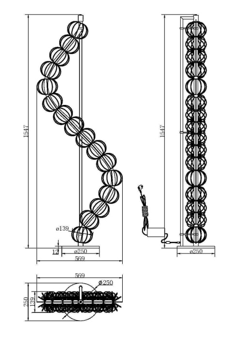 Торшер Maytoni Golden cage MOD216FL-L38G3K