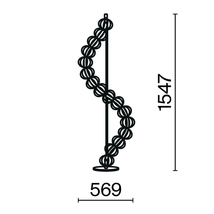 Торшер Maytoni Golden cage MOD216FL-L38G3K
