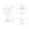 Потолочный светодиодный светильник с пультом Ambrella light FA4546