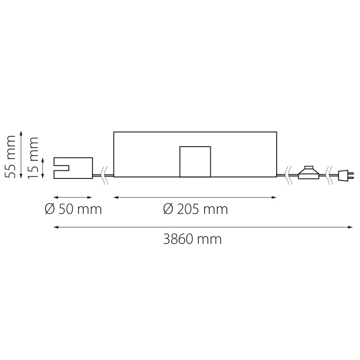 Мобильный блок питания (в розетку) Nove Lightstar 508157