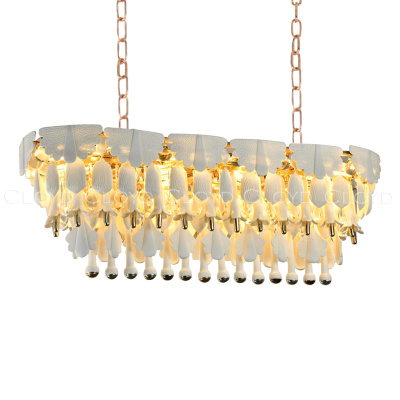 Люстра Cloyd PLINSE C14 / L102 см - керамика - золото (арт.11493)