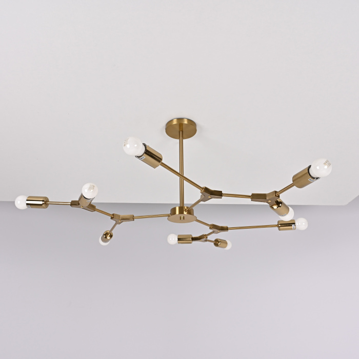 Люстра на штанге LATE D103 Gold ImperiumLoft