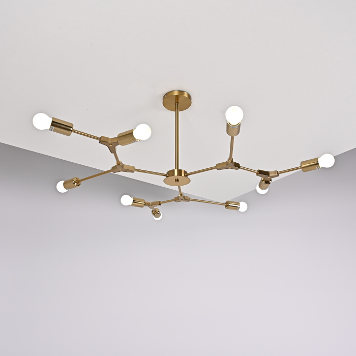 Люстра на штанге LATE D103 Gold ImperiumLoft