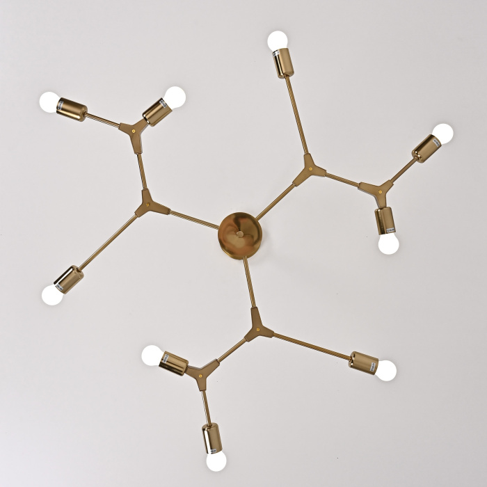 Люстра на штанге LATE D103 Gold ImperiumLoft