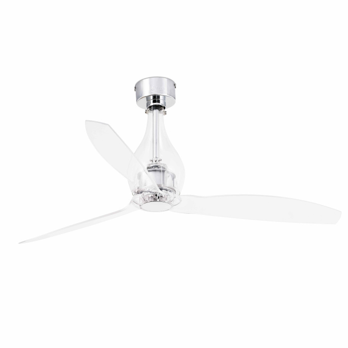 Вентилятор без света MINI ETERFAN Transparent ceiling fan with Dc motor