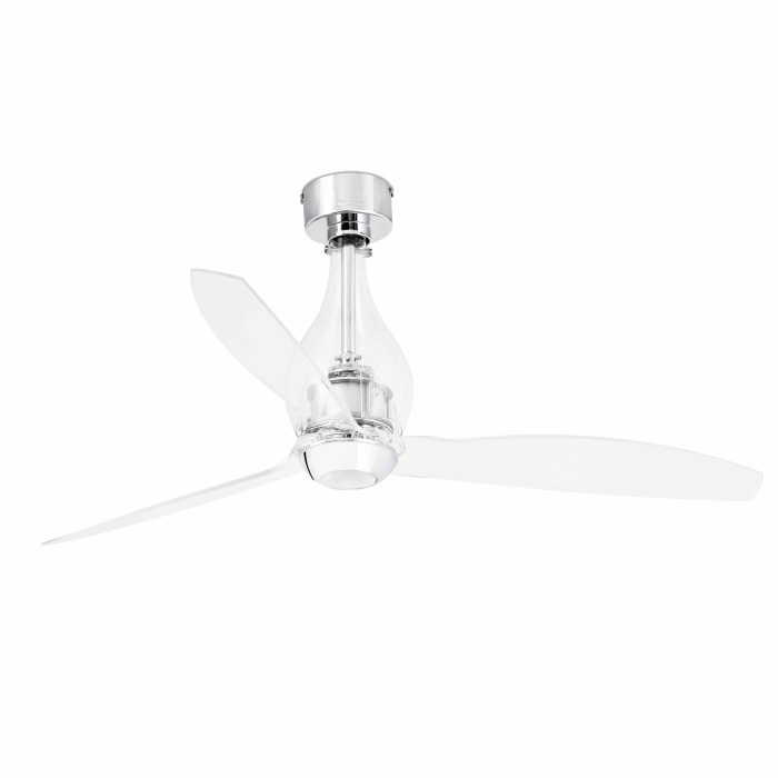 Вентилятор без света MINI ETERFAN Transparent ceiling fan with Dc motor