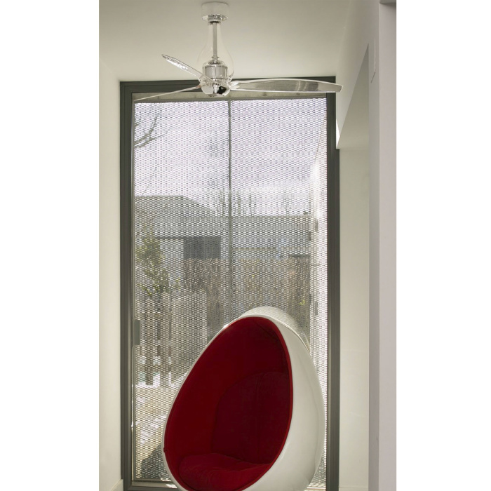 Вентилятор без света MINI ETERFAN Transparent ceiling fan with Dc motor