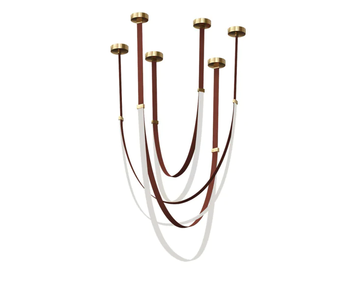 Подвес Лирд коричневый h120+150+180 Led 276W (4000K) Kink Light 07689A-120+150+180,04