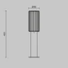 Ландшафтный светильник Maytoni Rib O502FL-01B