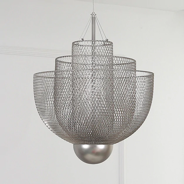 Подвесная люстра MESHMATICA D60 Nickel ImperiumLoft