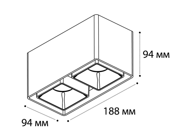 Светильник накладной Italline FASHION FX2 white + FASHION FXR white