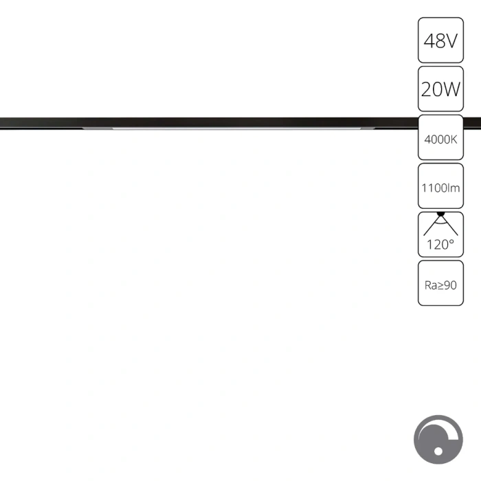 Магнитный трековый светильник Arte Lamp OPTIMA 0.1-10V A7474PL-1BK