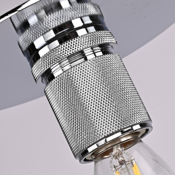 Подвесной светильник RH Utilitaire Disk Shade Pendant Silver ImperiumLoft