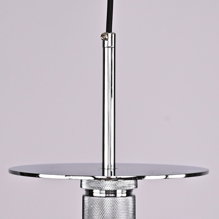 Подвесной светильник RH Utilitaire Disk Shade Pendant Silver ImperiumLoft