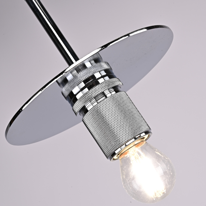 Подвесной светильник RH Utilitaire Disk Shade Pendant Silver ImperiumLoft