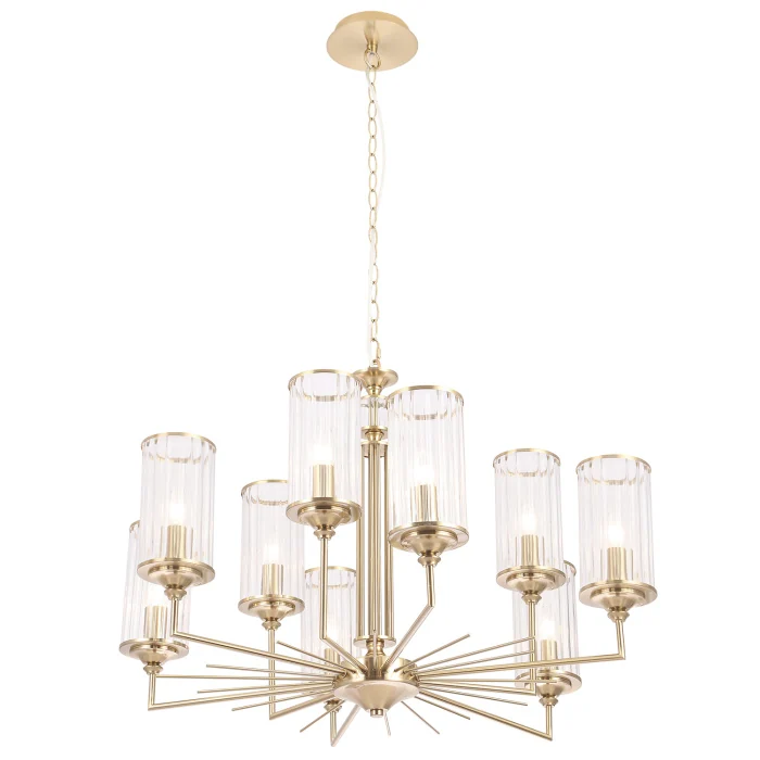 Люстра Crystal Lux GLORIA SP9 BRASS