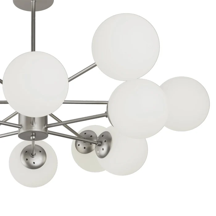 Потолочная люстра на штанге ETHEREAL ESCADA 2110/12P Nickel