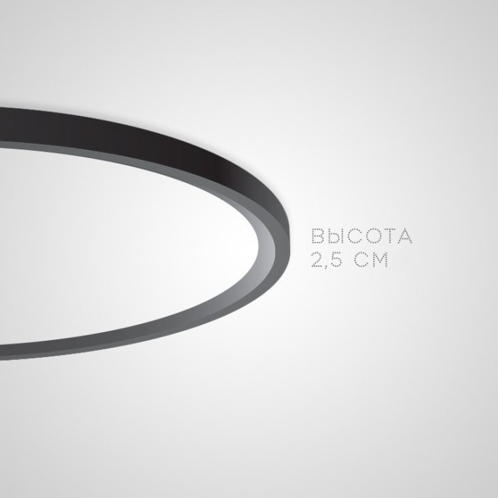 Потолочный светильник EXTRASLIM D100 Black ImperiumLoft