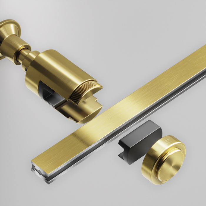 Крепление настенное Wall одинарное Flarity латунь Maytoni TRA155CW-S1-BS