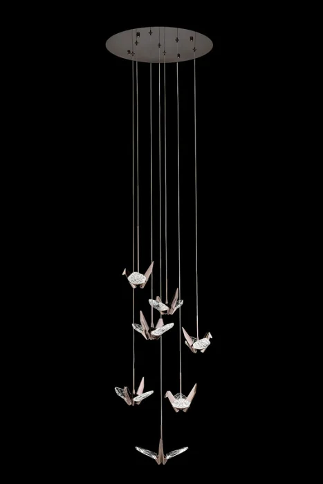 Подвесная люстра Leon Alma LE7706/7 Black Chrome