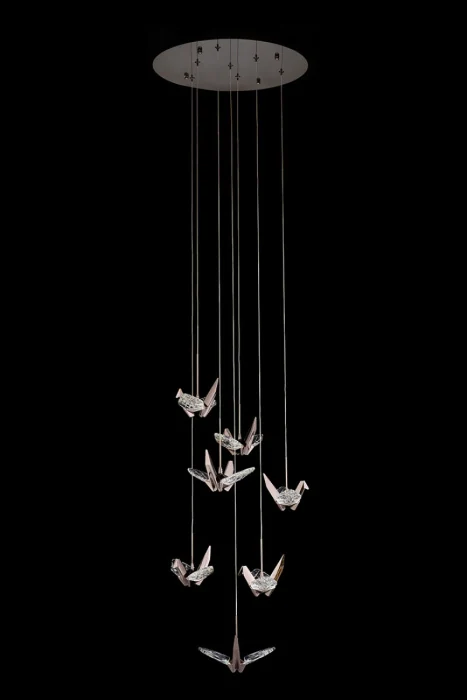 Подвесная люстра Leon Alma LE7706/7 Black Chrome