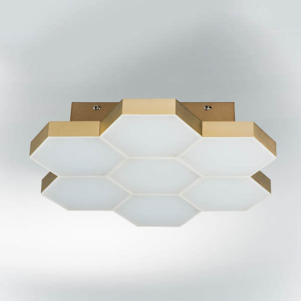 Светильник потолочный FAVO LED-35W 1680LM Satin Gold 4000K (в комплекте) 750073 (MX13003032-7А)