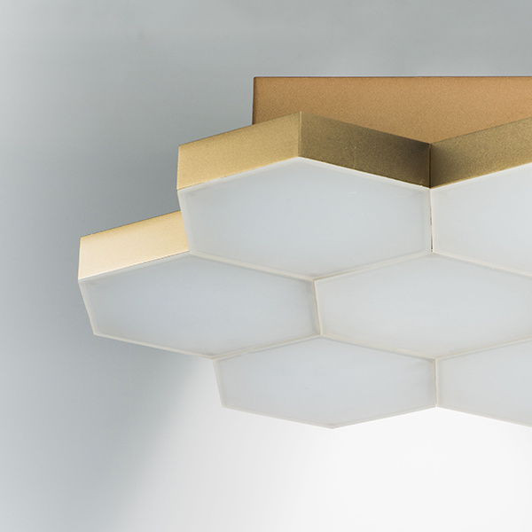 Светильник потолочный FAVO LED-35W 1680LM Satin Gold 4000K (в комплекте) 750073 (MX13003032-7А)