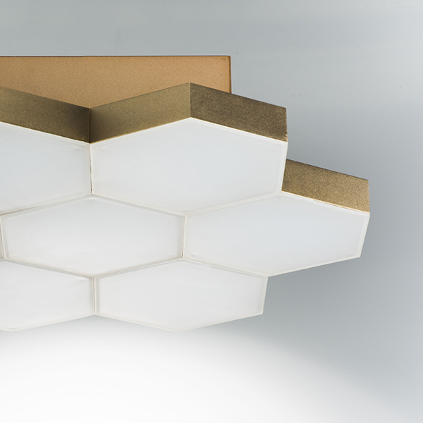 Светильник потолочный FAVO LED-35W 1680LM Satin Gold 4000K (в комплекте) 750073 (MX13003032-7А)