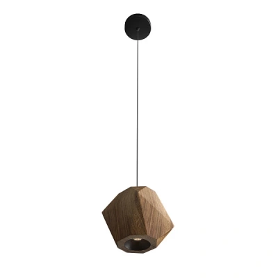 Подвесной светильник Ledron RUBIK 2 Wooden Lamp